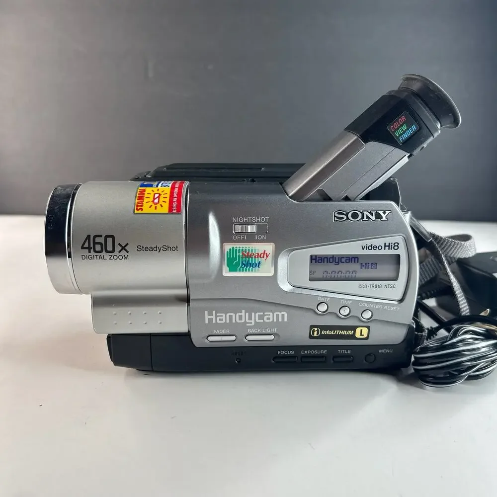Sony Handycam CCD-TR818 Hi8 Camcorder w/Nightshot + USB Tested New Tape